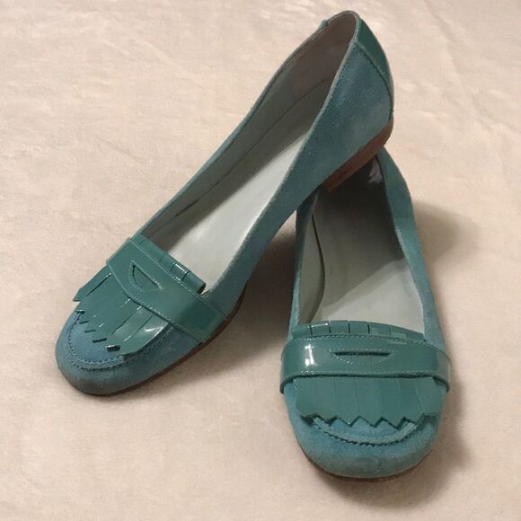 GAP Light Blue Suede Loafers - Size 7 - Picture 2 of 11